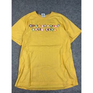 Billionaire Boys Club Shirt Mens Large Yellow Graphic Short Sleeve Streetwear